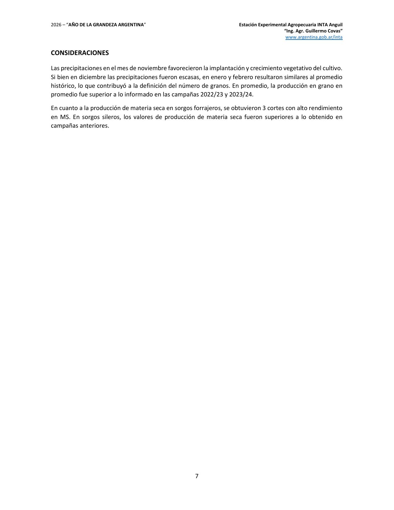 INTA Anguil - Sorgos graníferos, forrajeros y sileros - página 7